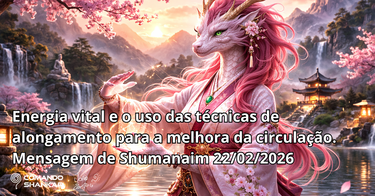 Energia vital e o uso das técnicas de alongamento para a melhora da circulação. Mensagem de Shumanaim 22/02/2026