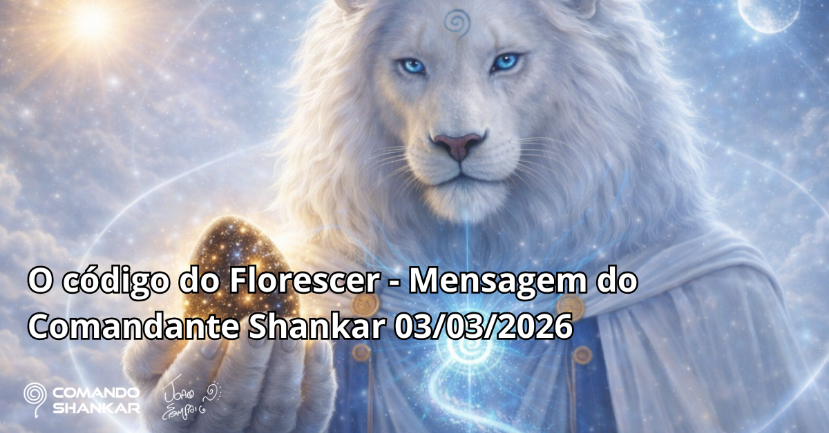 O código do Florescer – Mensagem do Comandante Shankar 03/03/2026