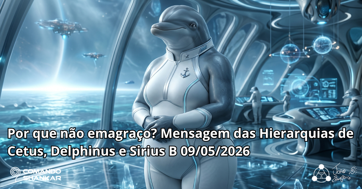 Por que não emagreço? Mensagem das Hierarquias de Cetus, Delphinus e Sirius B 09/05/2026